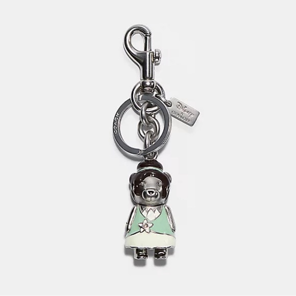 🚨Disney X Coach Metal Tiana Bear Bag Charm - Picture 1 of 3
